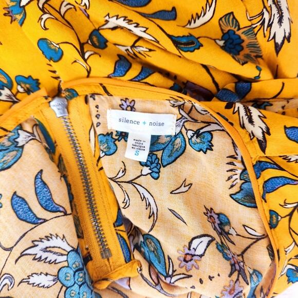 Silence + Noise Floral Flowy Swing Dress Size Small Casual Date Night - Picture 8 of 8